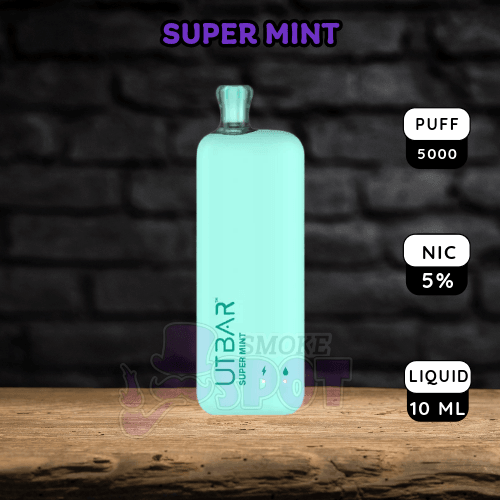 UT Bar 6000 Puffs - Super Mint Flavor