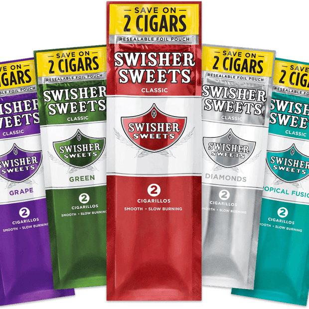 SWISHER SWEETS Cigarillos 2PK Wild Rush Flavor Flavored Cigarillo Wraps