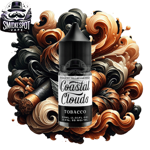 Tobacco 50MG Coastal Clouds 30ML Nicotine Salt Vape Juice Bottle Front
