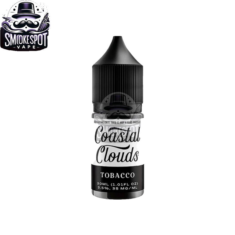 Tobacco 50MG Coastal Clouds 30ML Nicotine Salt Vape Juice Bottle Side View
