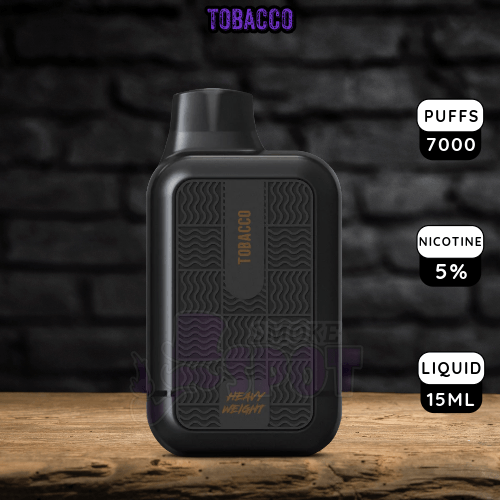 Tobacco Tyson Heavyweight 2.0 7000 Disposable Vape with Mesh Coil and USB-C Charging