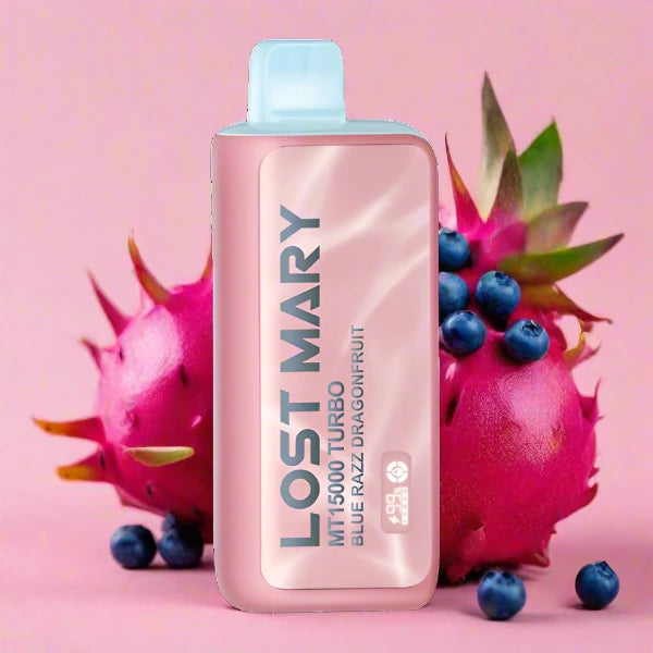 Blue Razz Dragonfruit Lost Mary MT 15000 Turbo Disposable Vape