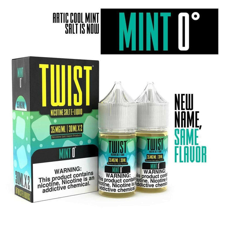 TWIST 60ML Salt Nic E-Juice Bottle with Mint Flavor - Smoke Spot Vape