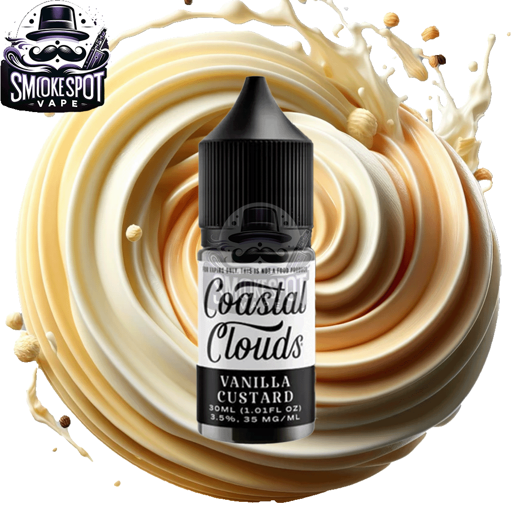 Vanilla Custard 35MG Coastal Clouds 30ML - Vanilla Custard 35MG Coastal Clouds 30ML - undefined - E-JUICE - smokespotvape.com