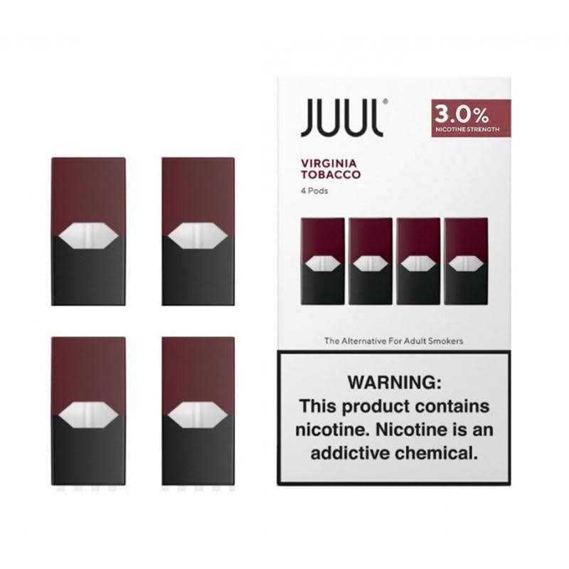 Juul Virginia Tobacco Pods 4 Pack with 3% Nicotine - Rich American Tobacco Flavor
