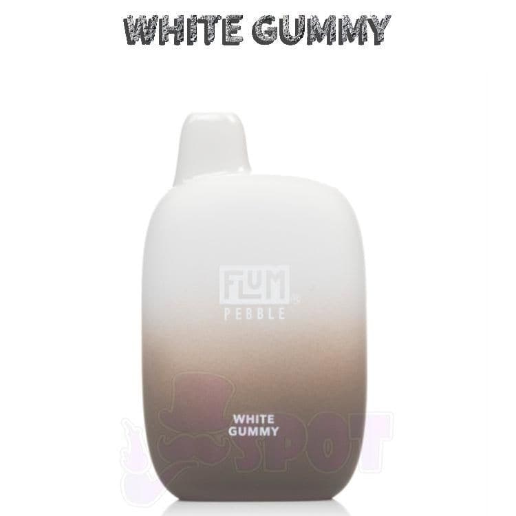 White Gummy Flum Pebble 6000 - White Gummy Flum Pebble 6000 - undefined - DISPOSABLE - smokespotvape.com