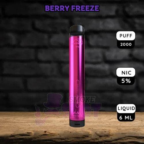 Hyppe Max Flow 2k Berry Freeze Disposable Vape with 2000 Puffs and Menthol Flavor