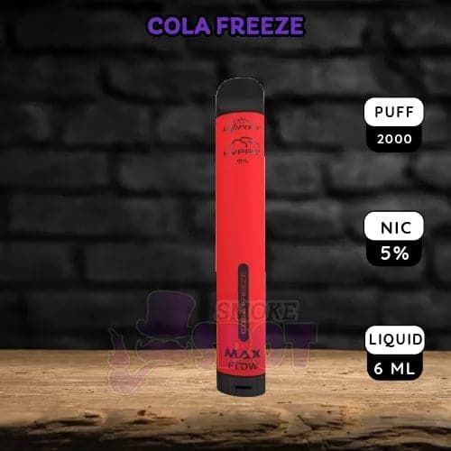 Hyppe Max Flow 2000 Puffs Disposable Vape in Cola Freeze flavor with menthol - smokespotvape.com