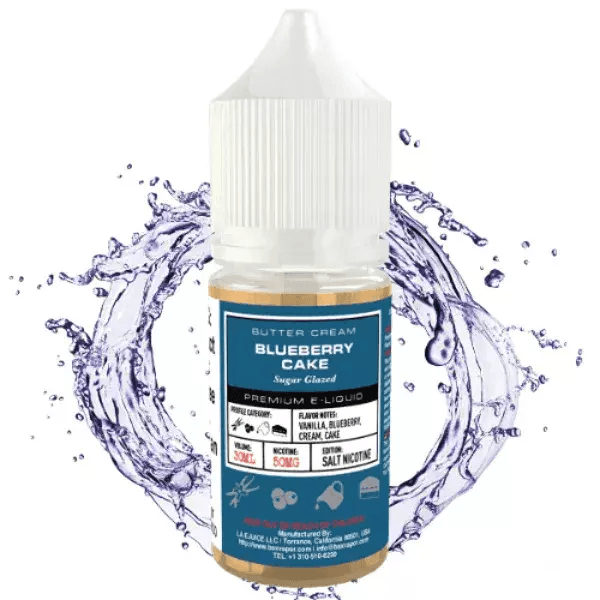GLAS 30ML Salt Nic E-Juice Bottle with Blueberry Cake Flavor