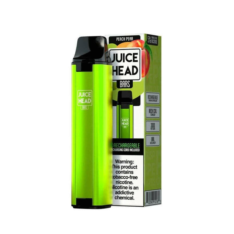 Peach Pear flavor JUICE HEAD BARS 3000 PUFFS disposable vape