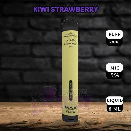 Hyppe Max Flow 2k Kiwi Strawberry Disposable Vape with 2000 Puffs - Portable Vape Device with 5% Nicotine