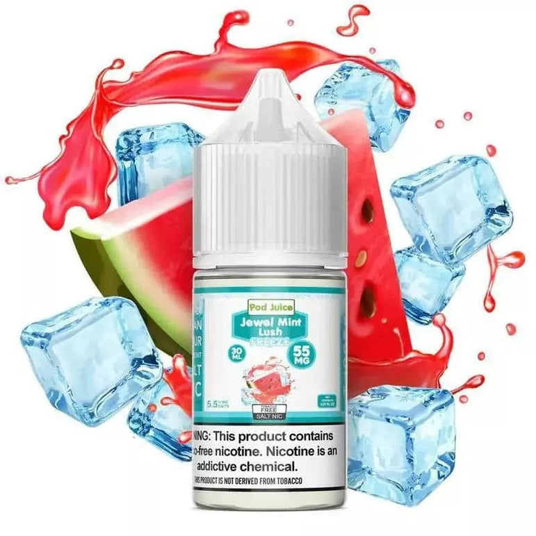Pod Juice 30ML Salt Nic E-Juice in Jewel Mint Lush Ice flavor