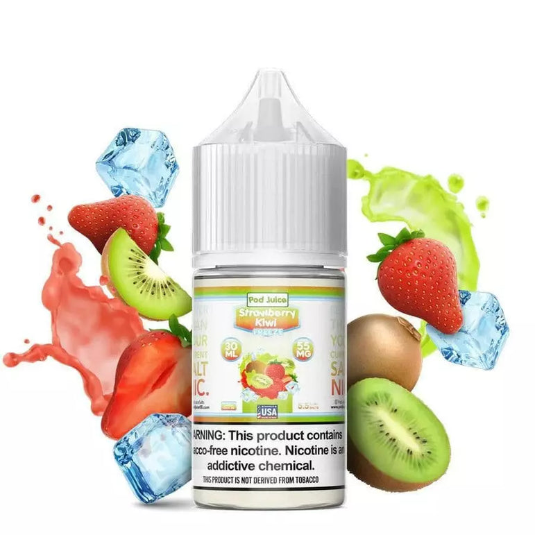 Pod Juice 30ML Salt Nic E-Juice in Strawberry Kiwi Freeze flavor