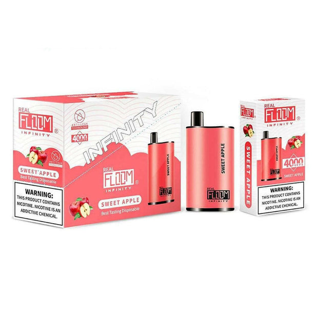 REAL FLOOM INFINITY 3500 PUFFS disposable vape Sweet Apple flavor