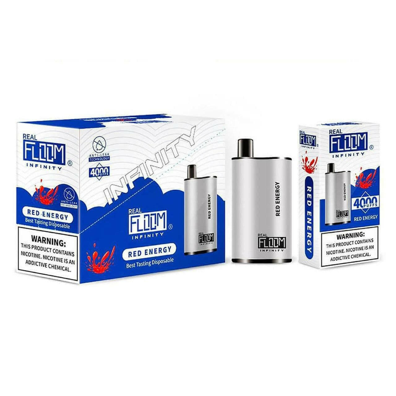 REAL FLOOM INFINITY 3500 PUFFS disposable vape Red Energy flavor