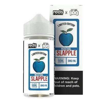REDS APPLE X KEEP IT 100 100ML E-Juice Bottle by 7 Daze - SLAPPLE MENTHOL Flavor