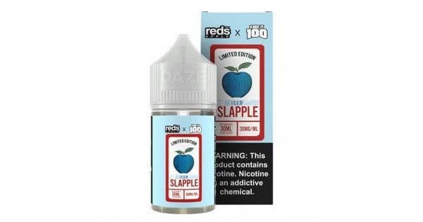 REDS X KEEP IT 100 30ML ICED SLAPPLE flavor e-juice bottle by 7 Daze