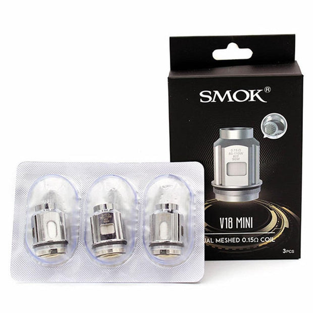 Close-up of SMOK TFV-18 MINI COIL 3PK Dual Mesh Coil