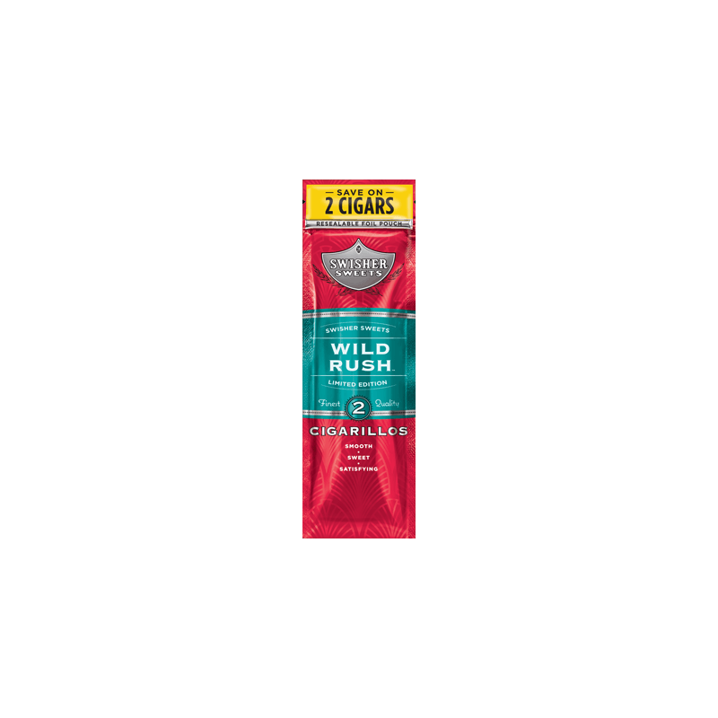 SWISHER SWEETS Cigarillos 2PK Blueberry Flavor Premium Cigarillo Wraps