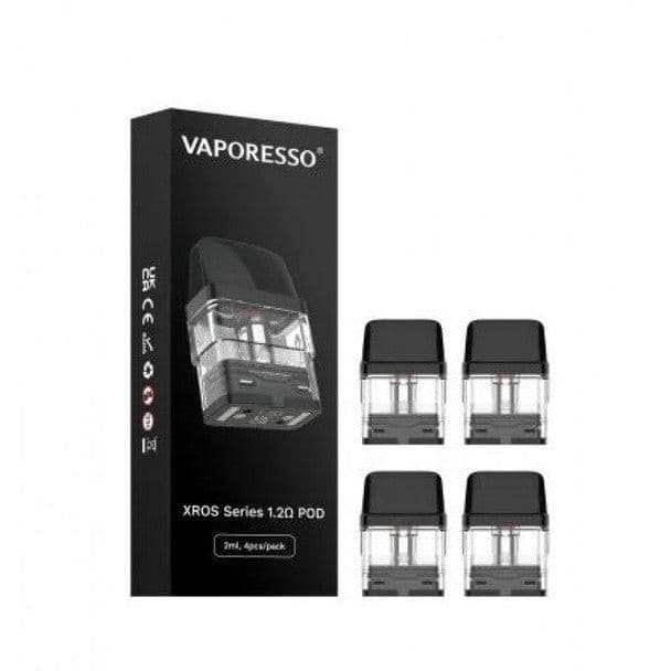 Vaporesso XROS Series Replacement Pod 4 Pack - Durable Vape Pods Compatible with Vaporesso XROS Devices