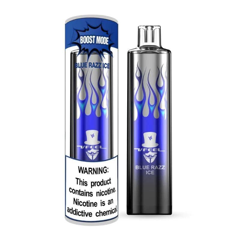 VFEEL BOOST MODE 3% Disposable Vape Blue Razz Ice Flavor