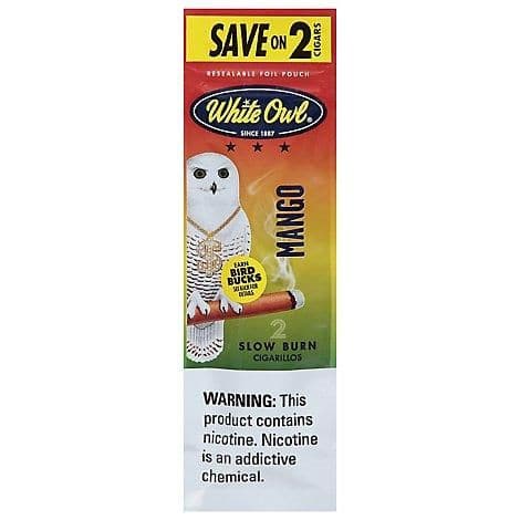 White Owl Cigarillo 2-Pack Mango Flavor - Flavored Cigarillos for Sale